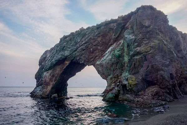Beautiful Rocks Cape Giant Sakhalin Island Russia — Stock Photo, Image
