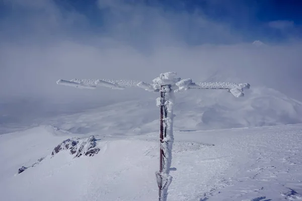 Заморожена Антена Хребті Вулкана Авачинський Взимку — стокове фото