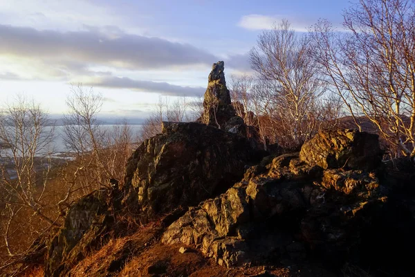 Kamchatka Stone Top Van Berg Bij Mooi Weer — Stockfoto