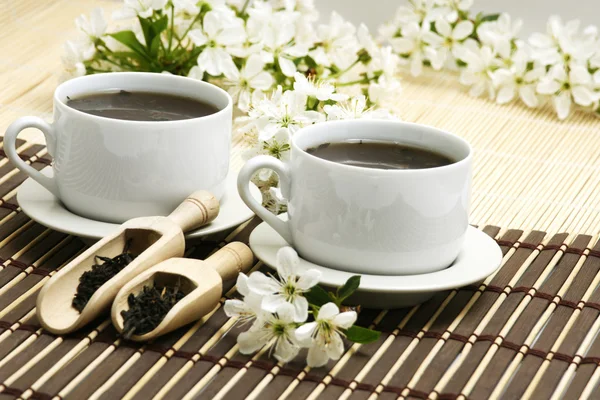 Relaxing cup of fruit tea — Stock Photo, Image