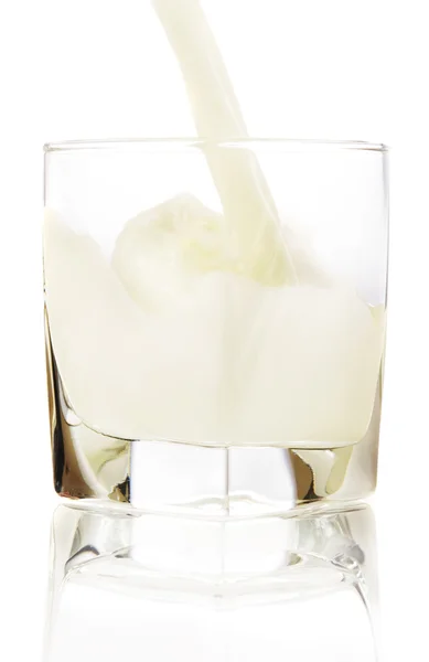 Glas mjölk Stockbild