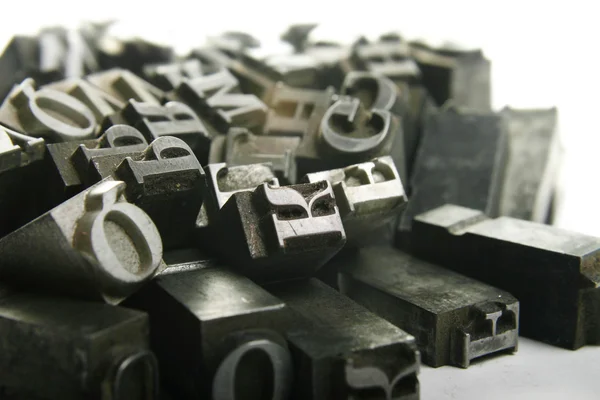 Movable type — Stockfoto