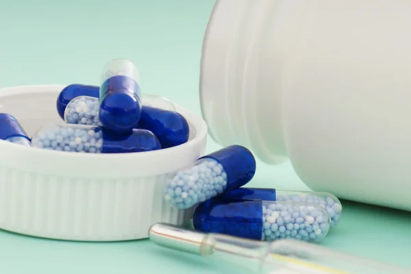Blue Pills — Stock Photo, Image