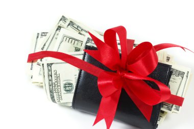 deri cüzdan içinde dolar