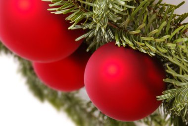 iki mavi Noel topları