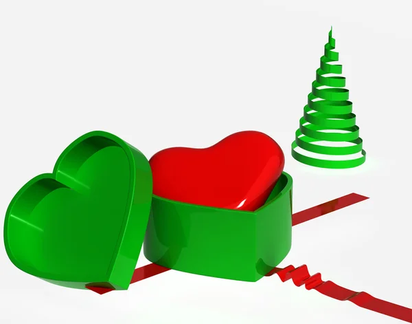 To gift your heart,christmas — Stock Photo, Image