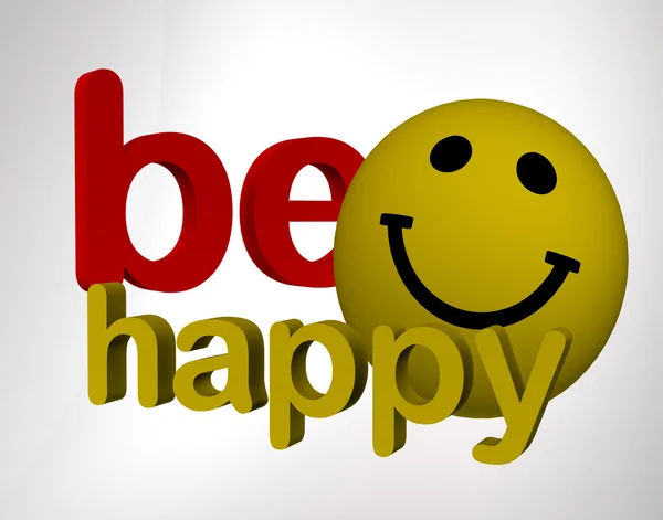 Bądź szczęśliwy. — Zdjęcie stockowe
