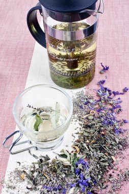 çay Kupası ve otlar