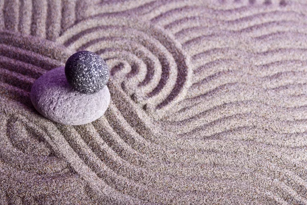 Three stones in the sand — Stock Photo, Image