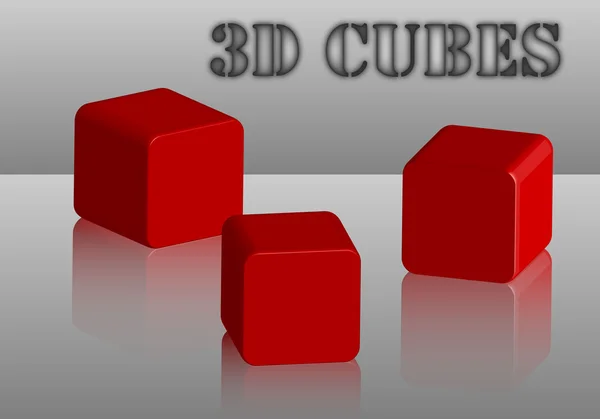Cubos 3D — Vetor de Stock