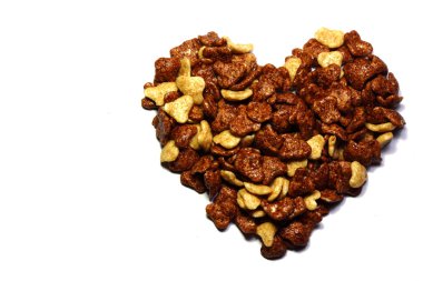 Mısır gevreği yapılan kalp