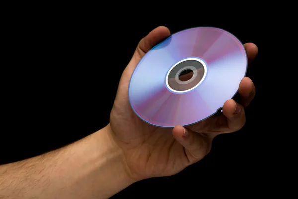 CD στο αρσενικό χέρι — Φωτογραφία Αρχείου