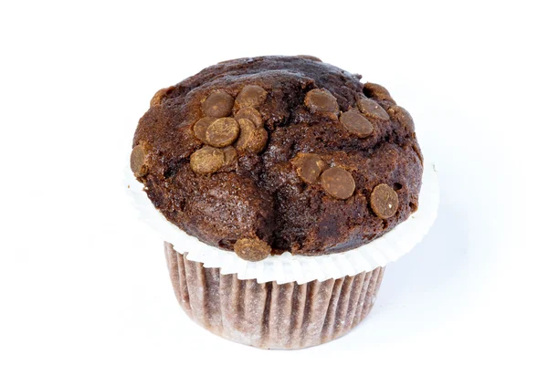 Muffin de chocolate aislado — Foto de Stock