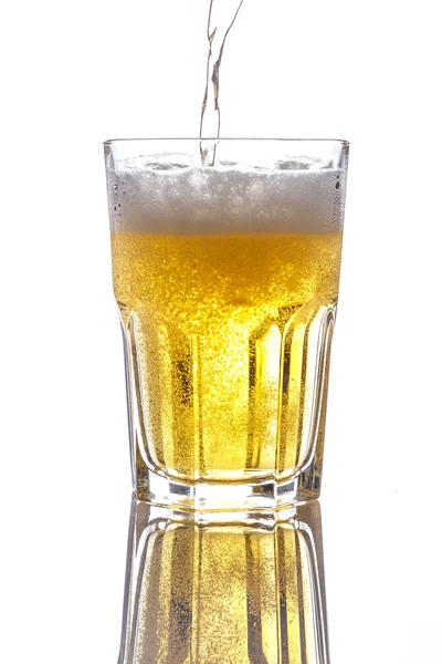 Beer pouring — Stock Photo, Image