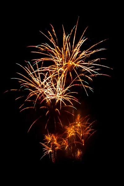 Gelbes Feuerwerk — Stockfoto