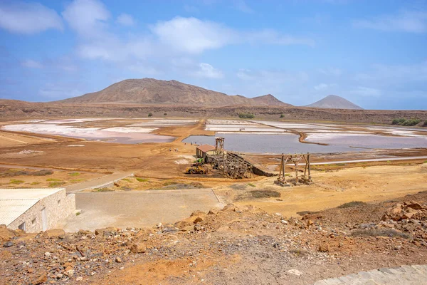 Salt Mine Cabo Verde Sal Island — Stockfoto