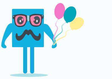 Bebek gözlük ve balonlar