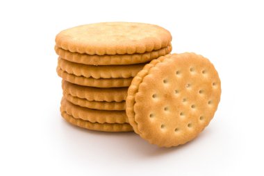 pembe krema dolgulu yığın sandviç bisküvi