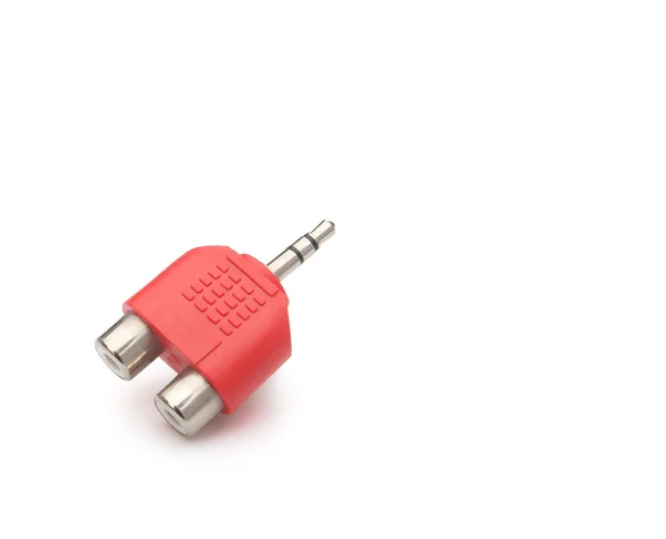 Input & output plug with clipping path — Stock Photo, Image