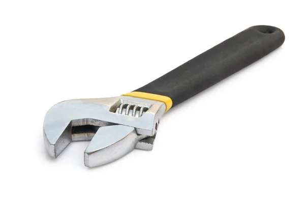 Kant weergave zwarte handvat spanner met uitknippad — Stockfoto