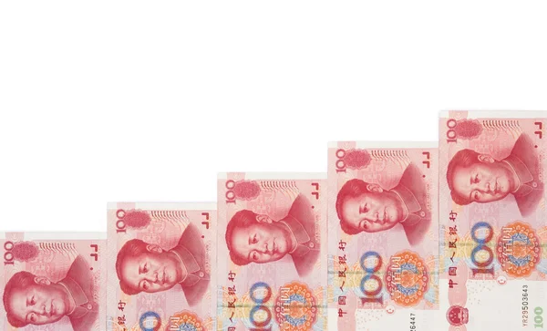 RMB blijven stijgen met uitknippad — Stockfoto