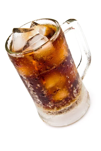 Coupe de cola et de glace avec chemin de coupe — Photo