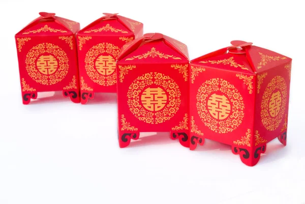 Čínské svatební symbol dvojité štěstí — Stock fotografie