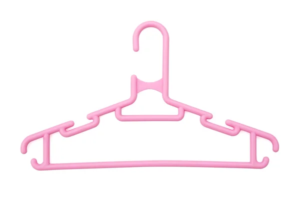 Pink hanger with clipping path — Stock Photo, Image