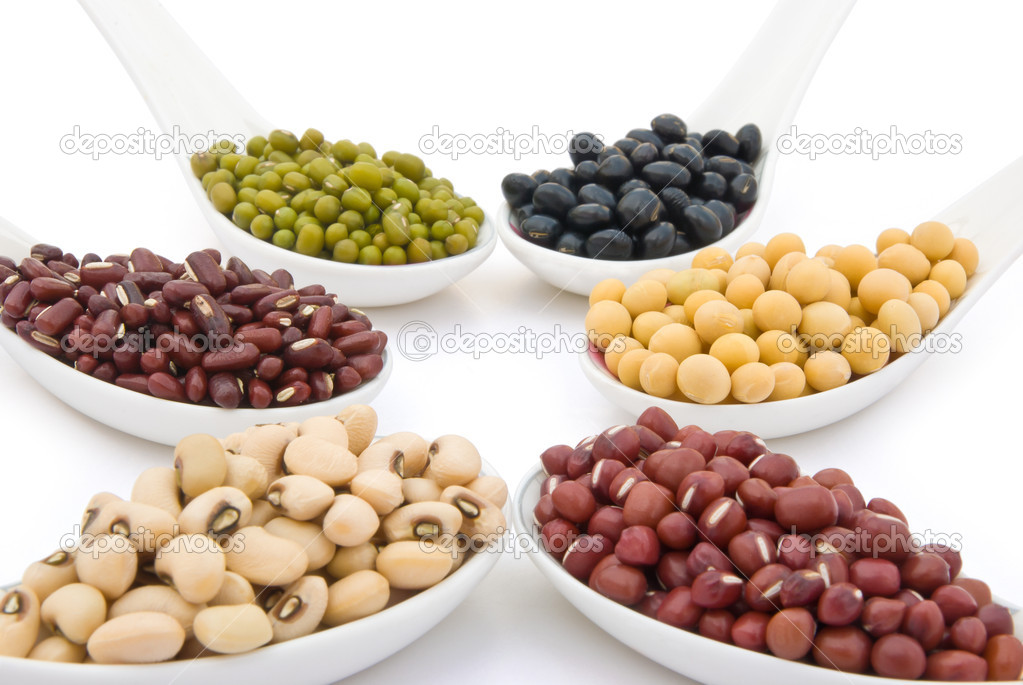 Different beans with clipping path