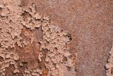 çok yaşlı ve aşınmış eski paslı metal plaka