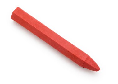 beyaz üzerine kırmızı pastel