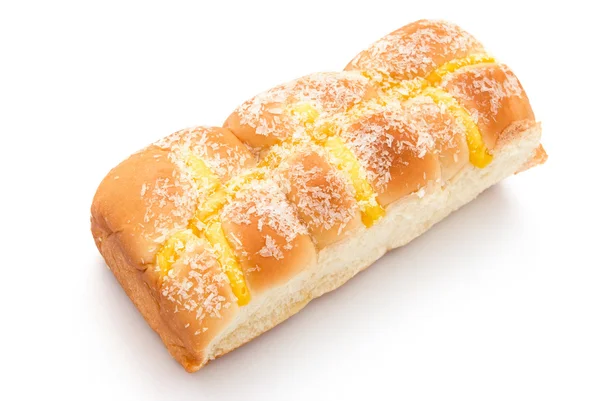 Bread on white — Stock Photo, Image
