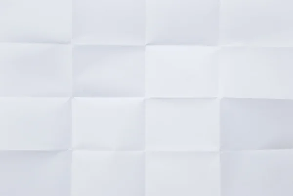 Bílý list papíru složený v šestnácti — Stock fotografie