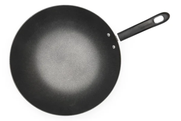 Top view of a saucepan on white — Stock Photo, Image
