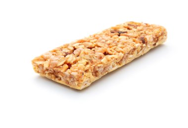 sweet rice puffs on a white background
