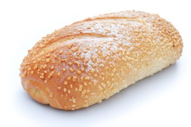 yan görünümü ekmek beyaz zemin üzerine