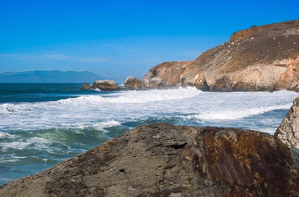 Oceaan schilderachtige vanaf snelweg een van Californië — Stockfoto