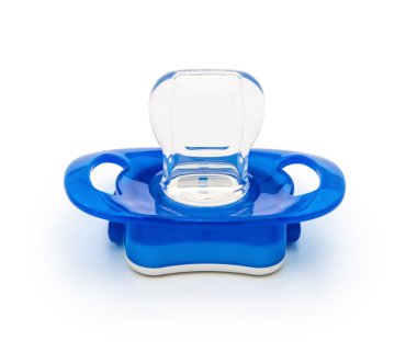 Beyaz kırpma yolu ile izole mavi emzikler