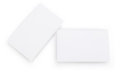 kırpma yolu ile beyaz boş kartvizit