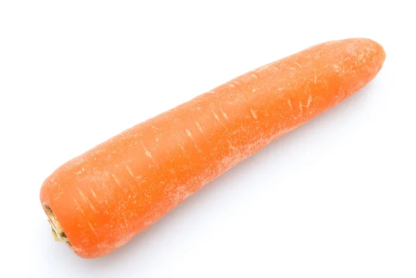 Vue de dessus carotte fraîche sur fond blanc — Photo