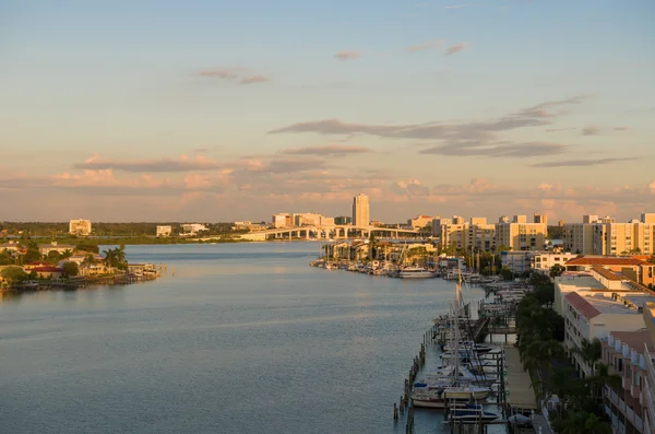 Early morning of clearwater at tampa florida USA — Stock Photo, Image