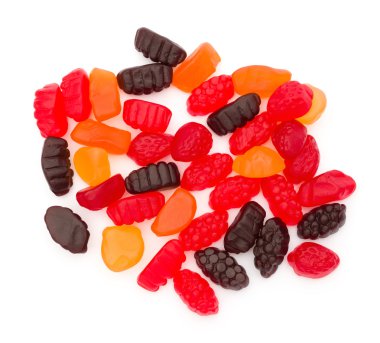 beyaz zemin üzerine vitamin ile Chewy sakız