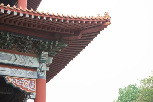Λεπτομέρεια από το κινεζικό ναό στέγη — Φωτογραφία Αρχείου