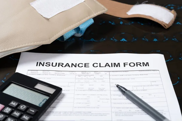 Insurance Claim Form Film Medical Insurance Concept — Stock Photo, Image