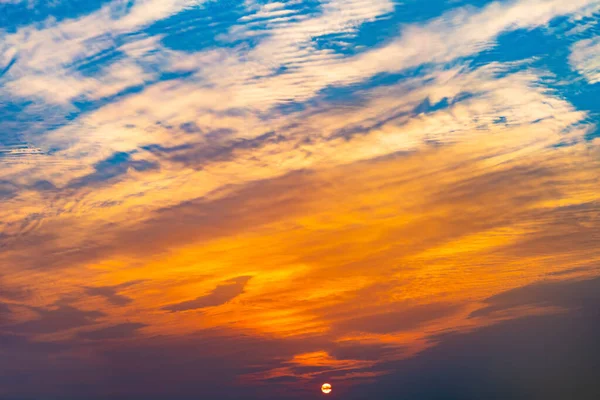 Beautiful Clouds Sunset Time — Stock Photo, Image