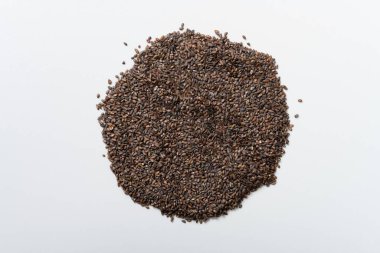 Üst görünüm bitkisi CheQianZi veya Plantaginis spermi veya Asya bitkisi tohumu