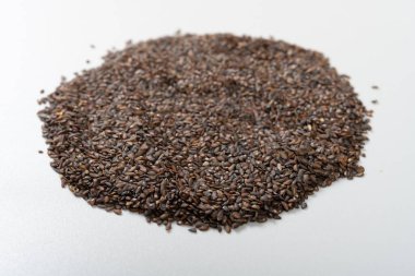 angle view herb CheQianZi or Plantaginis Semen or Asiatic Plantain Seed