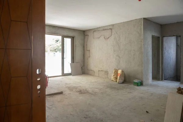 Unfinished Apartment Interior Morning — Zdjęcie stockowe