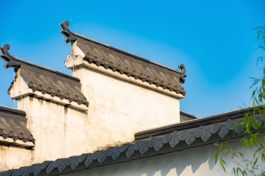 Geleneksel Çin tarzı kiremitli çatılar