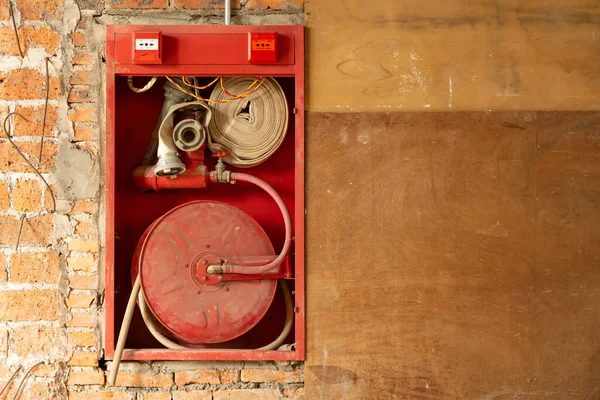 Fire Hose Wall Horizontal Composition — Stock Photo, Image